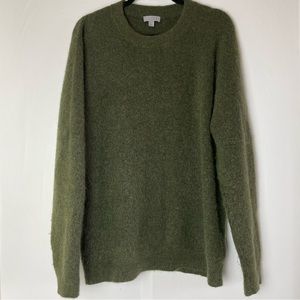 ¡Sold! COS Green Oversized Sweater Ribbed Neck Size M